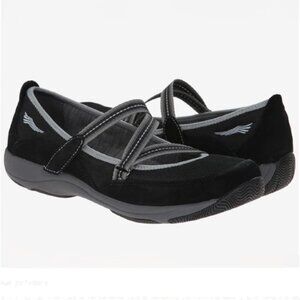 Dansko Hazel Black Suede Leather Slip-On Sneakers – Size 6.5/7